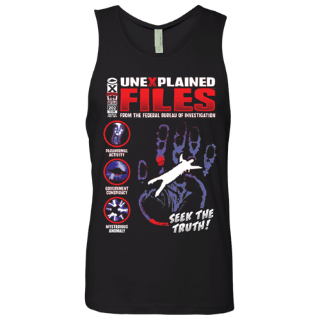 T-Shirts Black / Small Unexplained Files Men's Premium Tank Top