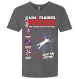 T-Shirts Heavy Metal / X-Small Unexplained Files Men's Premium V-Neck