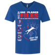 T-Shirts Royal / X-Small Unexplained Files Men's Premium V-Neck