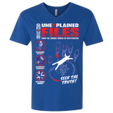 T-Shirts Royal / X-Small Unexplained Files Men's Premium V-Neck