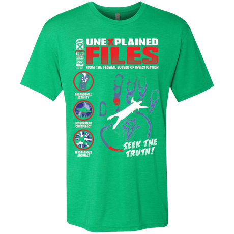 T-Shirts Envy / Small Unexplained Files Men's Triblend T-Shirt