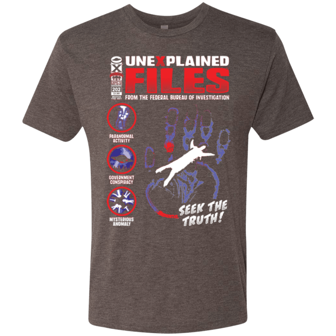 T-Shirts Macchiato / Small Unexplained Files Men's Triblend T-Shirt