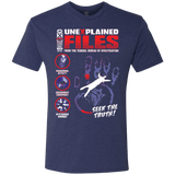 T-Shirts Vintage Navy / Small Unexplained Files Men's Triblend T-Shirt