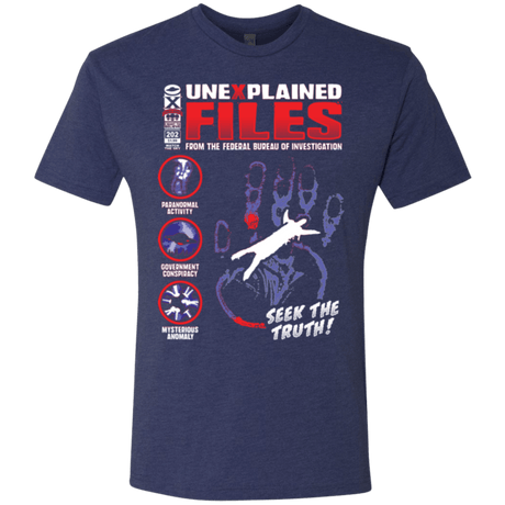 T-Shirts Vintage Navy / Small Unexplained Files Men's Triblend T-Shirt