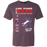 T-Shirts Vintage Purple / Small Unexplained Files Men's Triblend T-Shirt