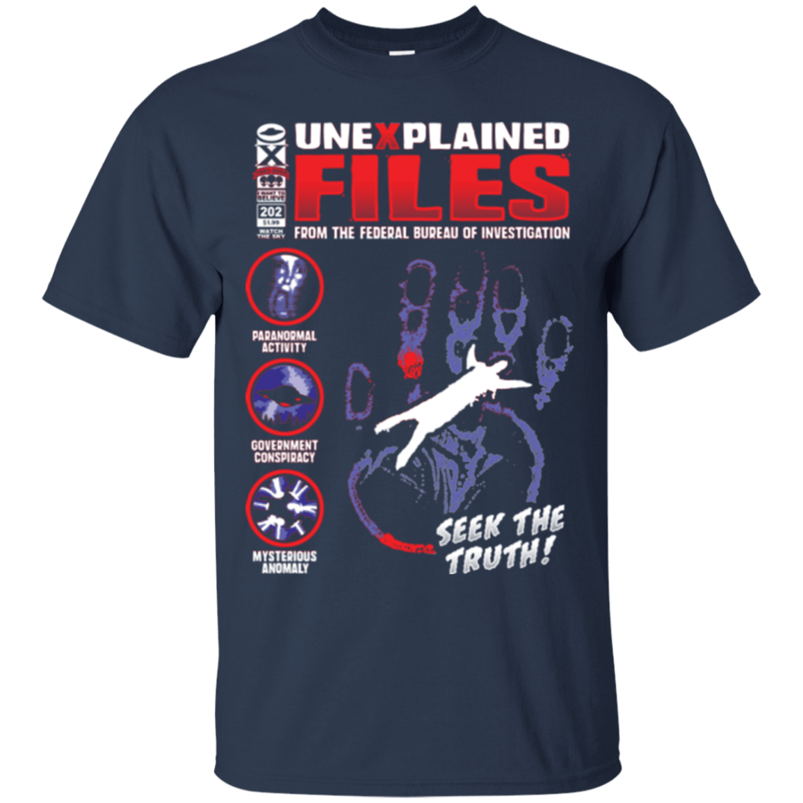 T-Shirts Navy / Small Unexplained Files T-Shirt