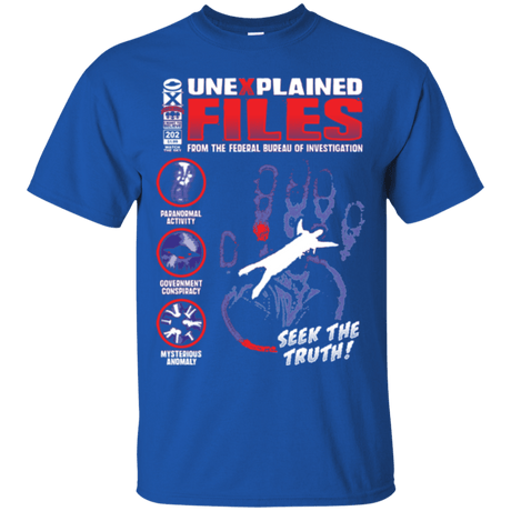 T-Shirts Royal / Small Unexplained Files T-Shirt