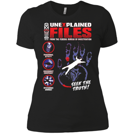 T-Shirts Black / X-Small Unexplained Files Women's Premium T-Shirt