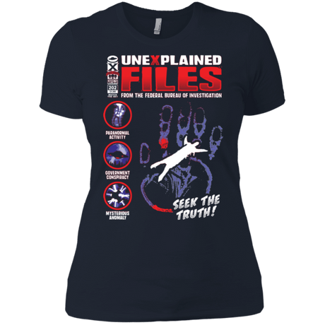 T-Shirts Midnight Navy / X-Small Unexplained Files Women's Premium T-Shirt