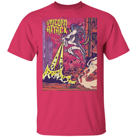 T-Shirts Heliconia / S Unicorn Attack T-Shirt