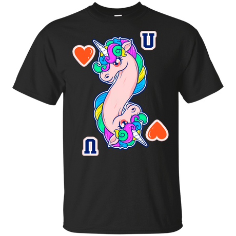 T-Shirts Black / S Unicorn Card T-Shirt