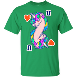 T-Shirts Irish Green / S Unicorn Card T-Shirt