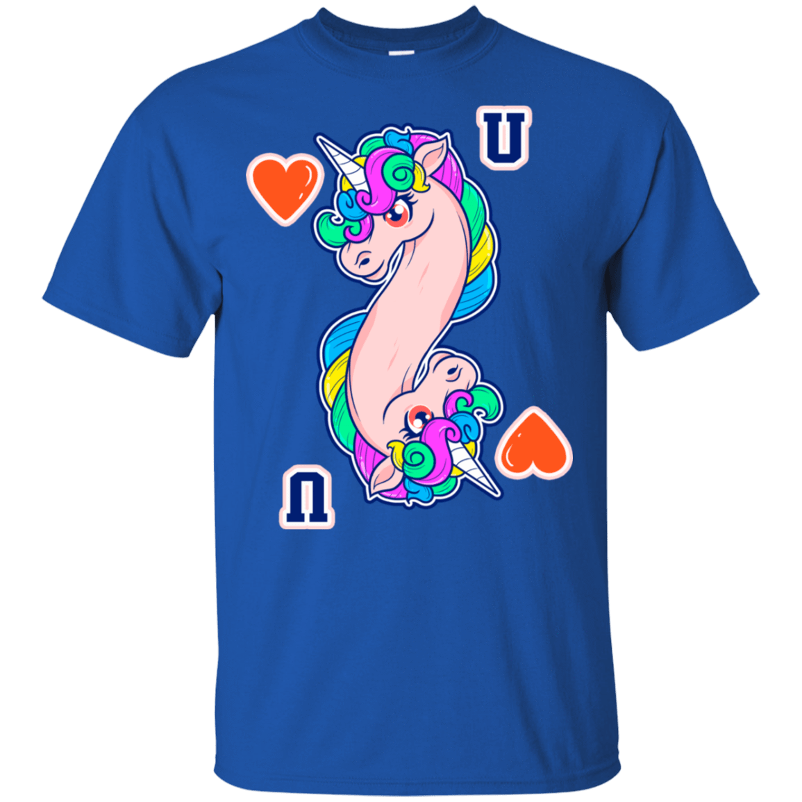 T-Shirts Royal / S Unicorn Card T-Shirt
