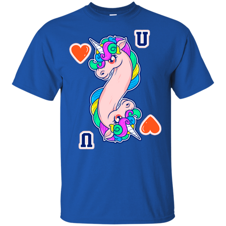 T-Shirts Royal / S Unicorn Card T-Shirt