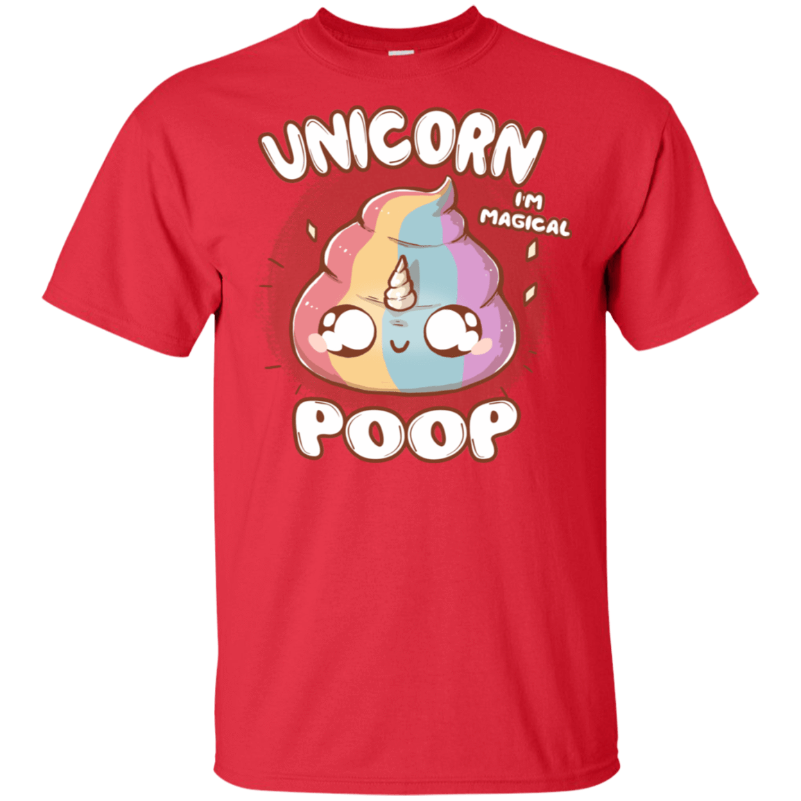 T-Shirts Red / S Unicorn Poop T-Shirt