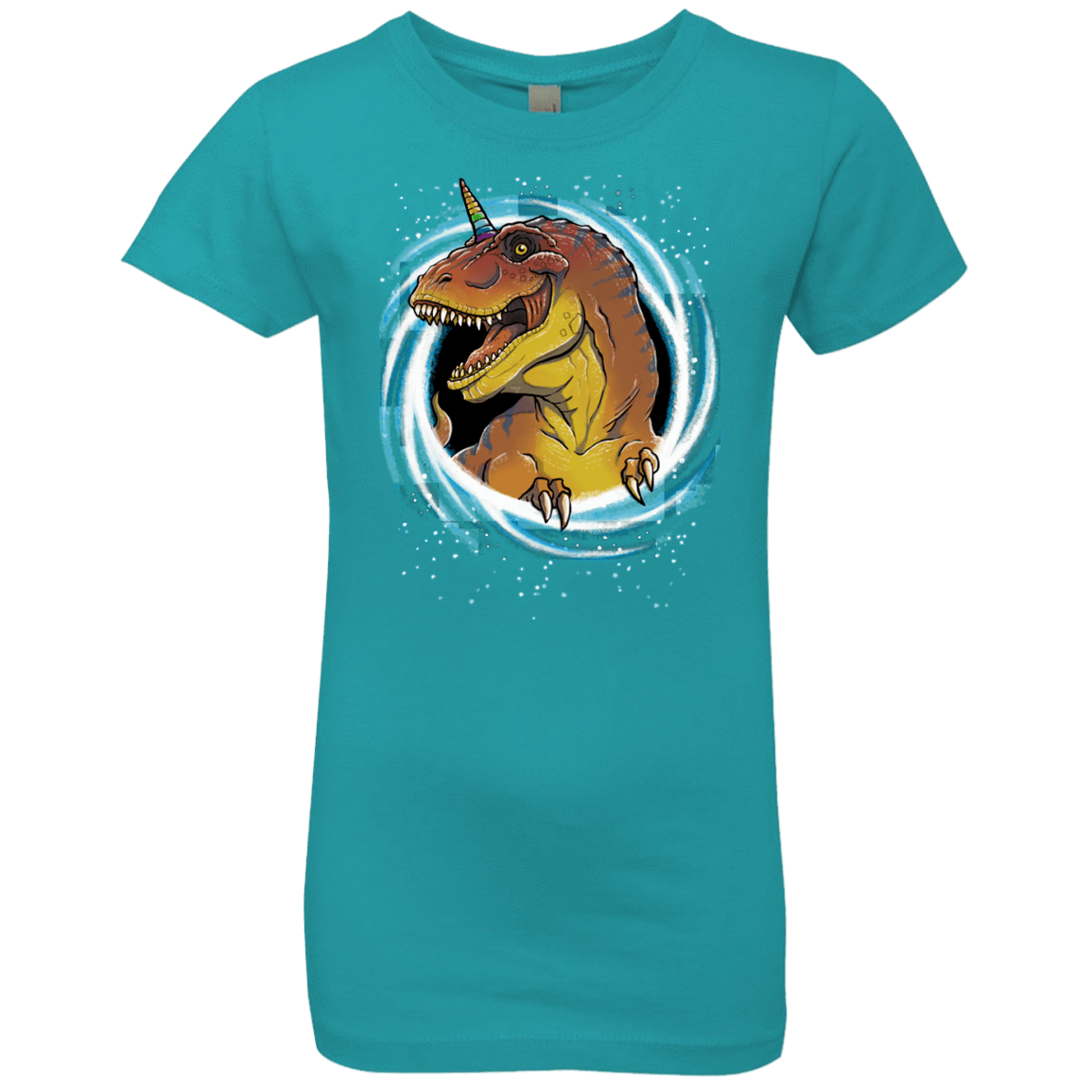 T-Shirts Tahiti Blue / YXS Unicornsaurus-Rex Girls Premium T-Shirt
