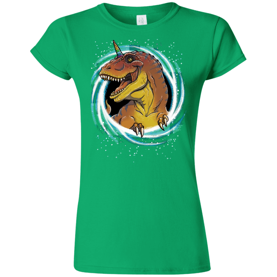 T-Shirts Irish Green / S Unicornsaurus-Rex Junior Slimmer-Fit T-Shirt