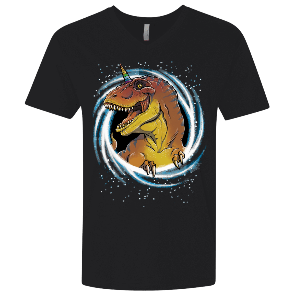 T-Shirts Black / X-Small Unicornsaurus-Rex Men's Premium V-Neck