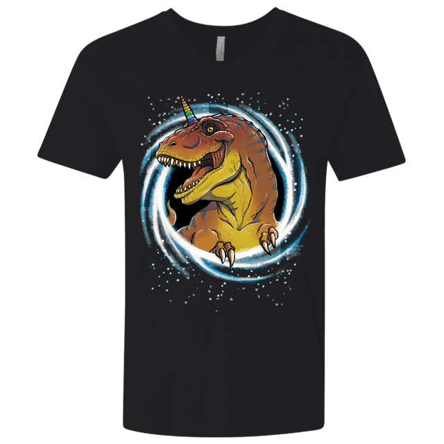 T-Shirts Black / X-Small Unicornsaurus-Rex Men's Premium V-Neck