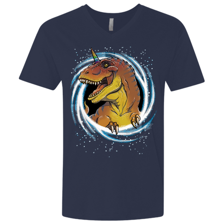 T-Shirts Midnight Navy / X-Small Unicornsaurus-Rex Men's Premium V-Neck