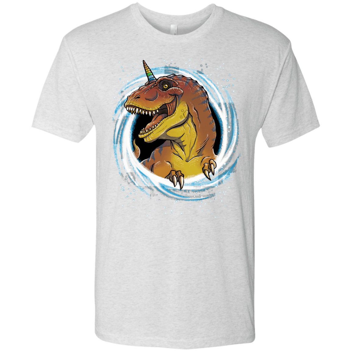 T-Shirts Heather White / S Unicornsaurus-Rex Men's Triblend T-Shirt