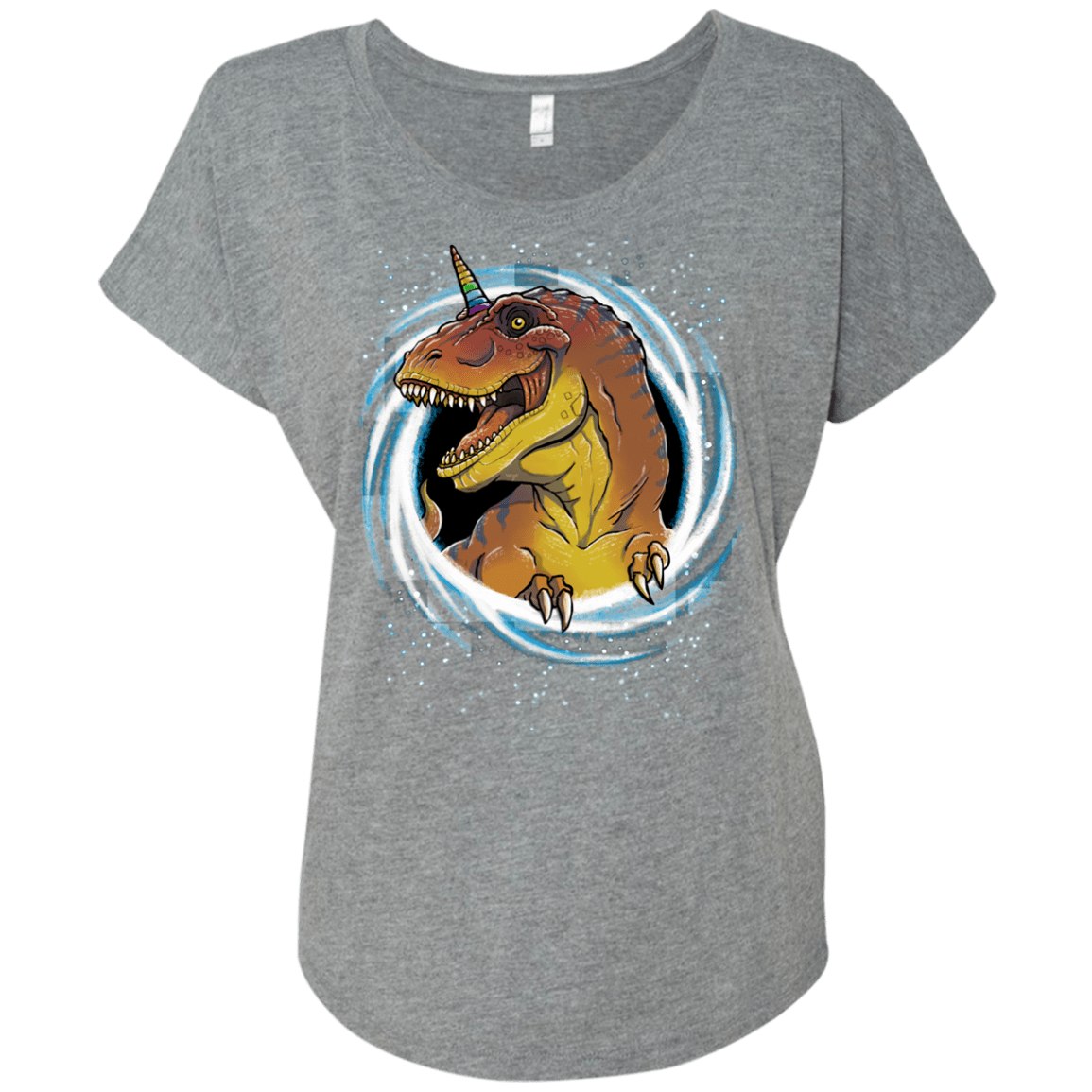 Unicornsaurus-Rex Triblend Dolman Sleeve