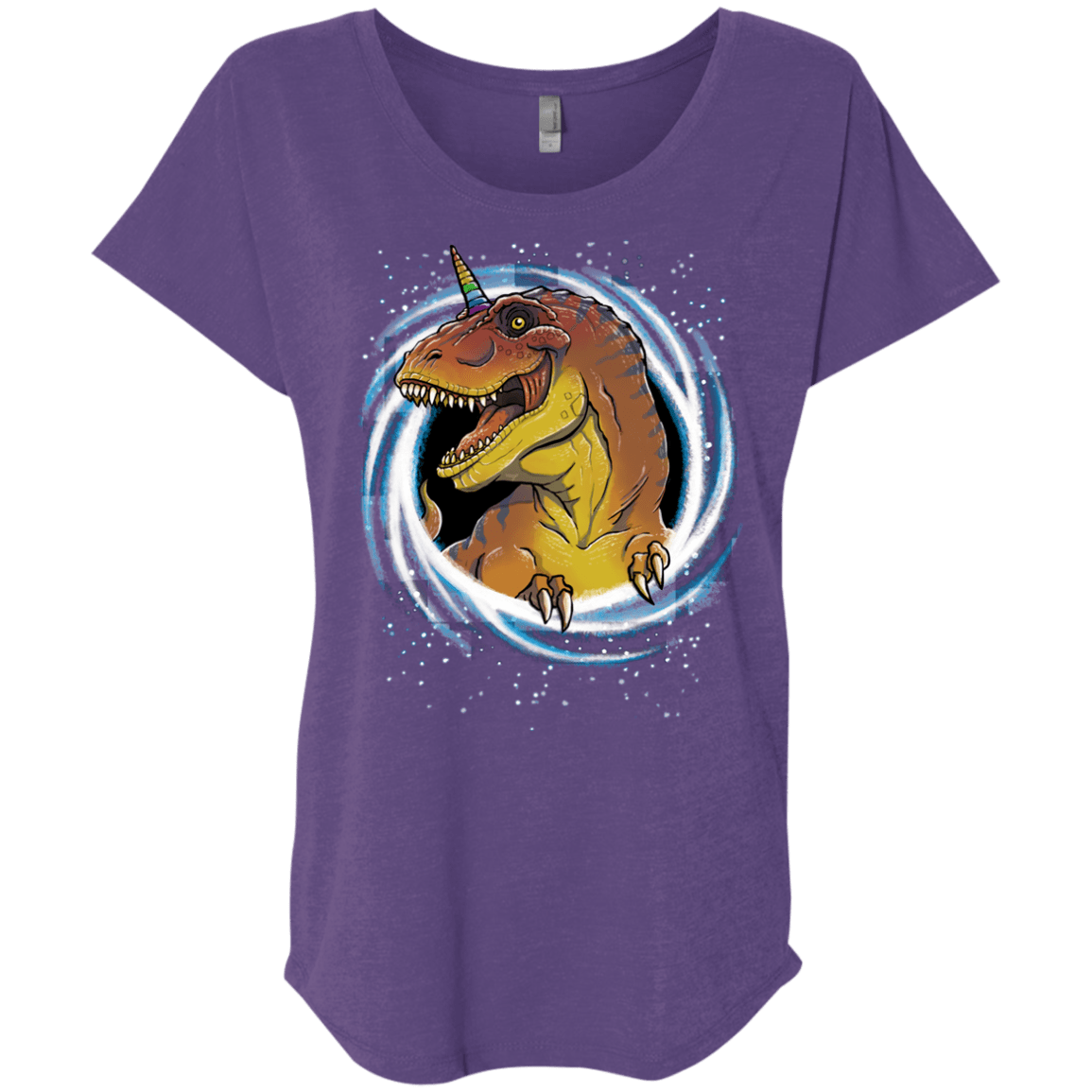 Unicornsaurus-Rex Triblend Dolman Sleeve