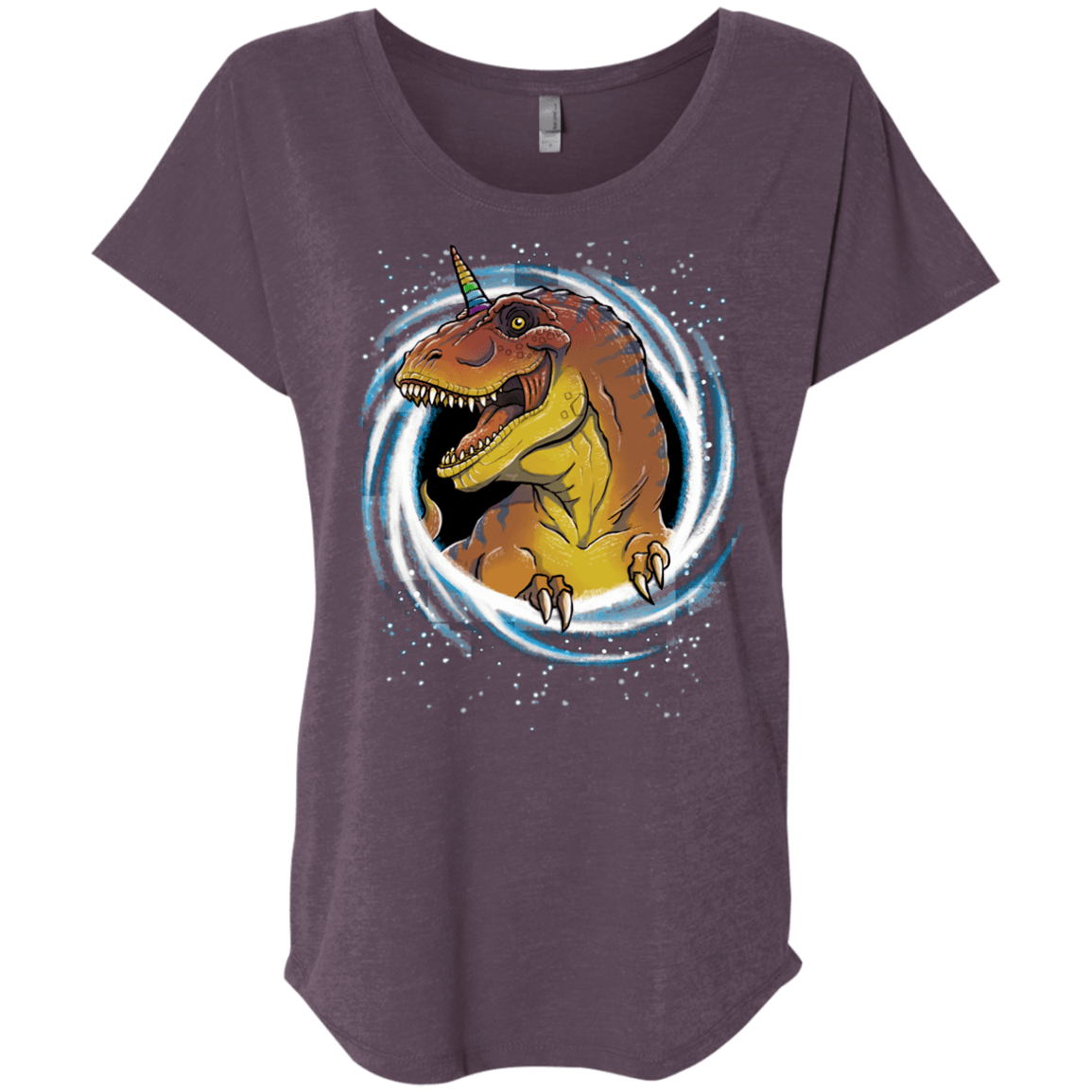 Unicornsaurus-Rex Triblend Dolman Sleeve