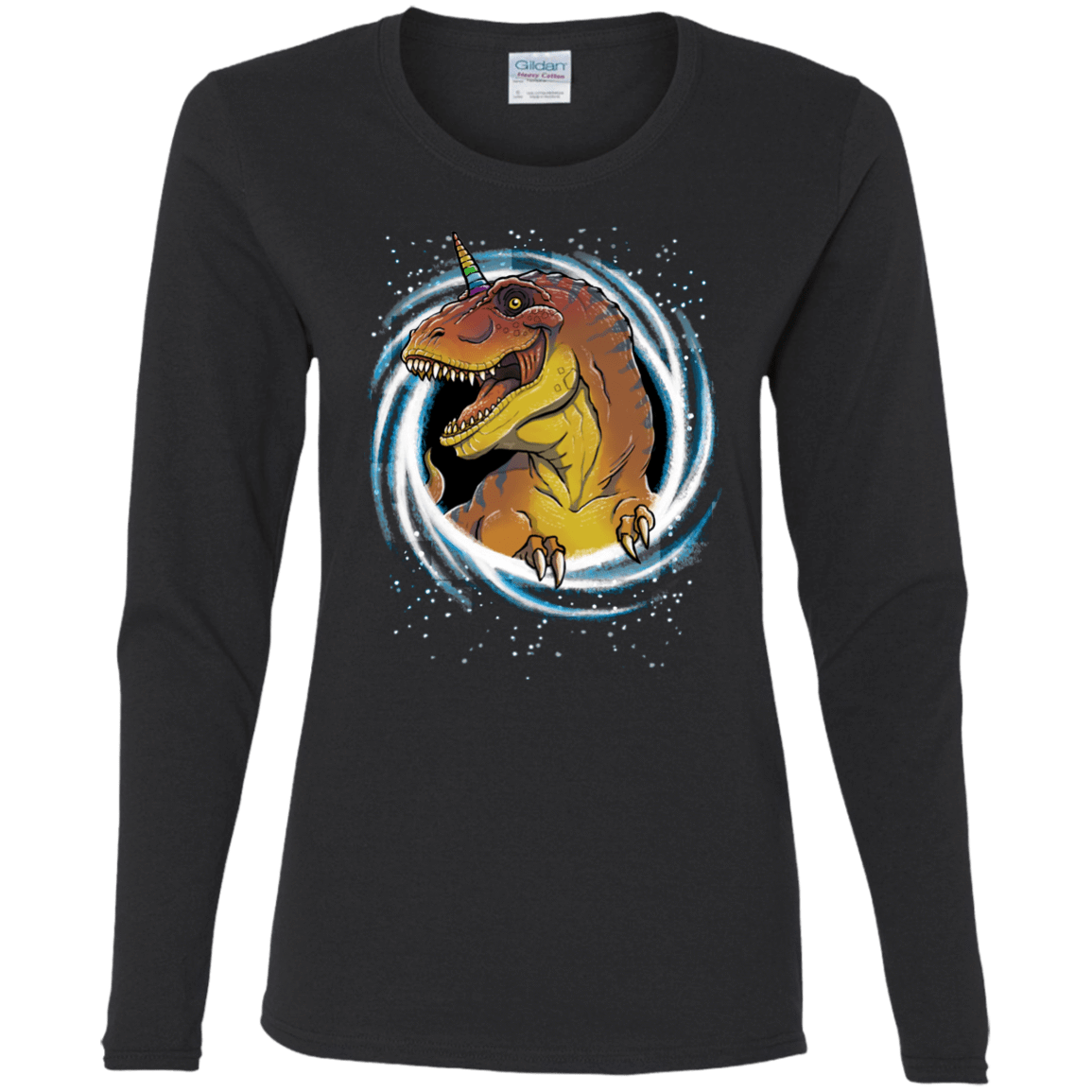 T-Shirts Black / S Unicornsaurus-Rex Women's Long Sleeve T-Shirt