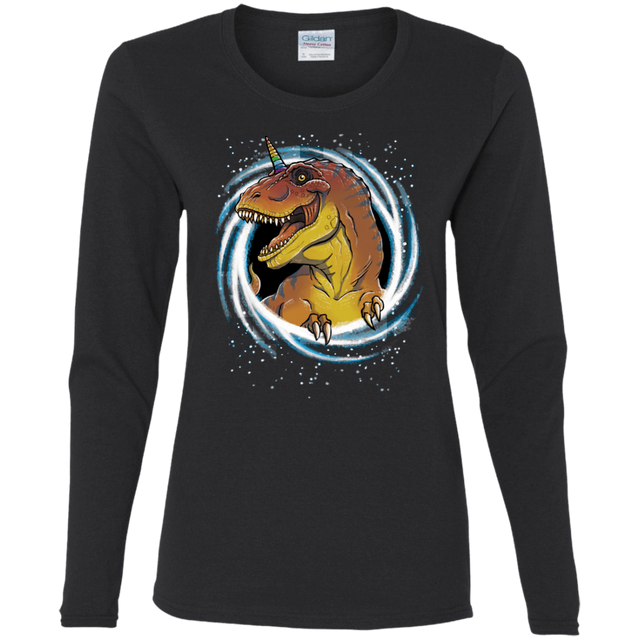 T-Shirts Black / S Unicornsaurus-Rex Women's Long Sleeve T-Shirt