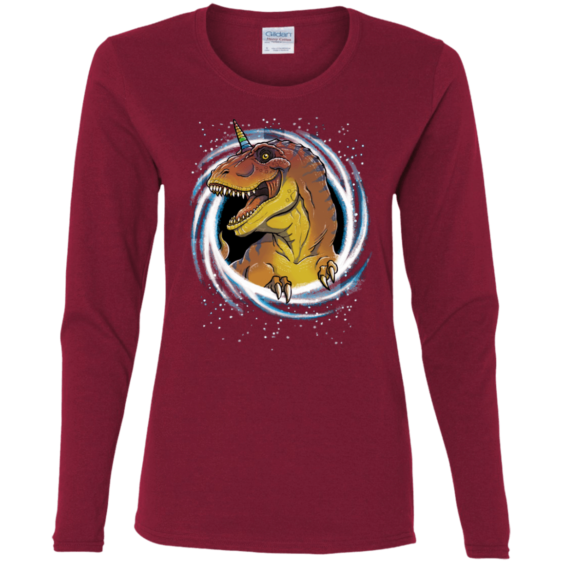 T-Shirts Cardinal / S Unicornsaurus-Rex Women's Long Sleeve T-Shirt