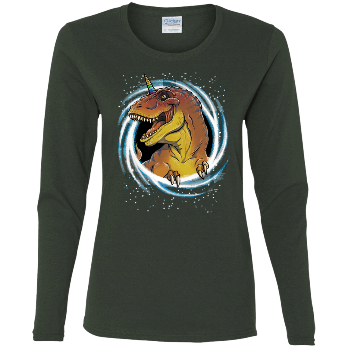T-Shirts Forest / S Unicornsaurus-Rex Women's Long Sleeve T-Shirt