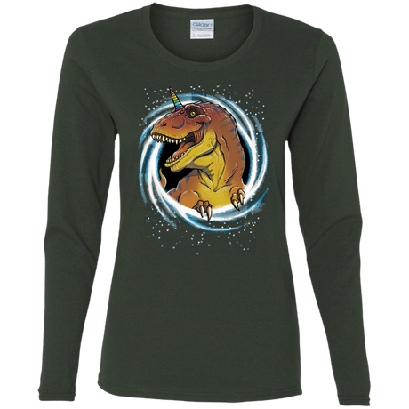 T-Shirts Forest / S Unicornsaurus-Rex Women's Long Sleeve T-Shirt
