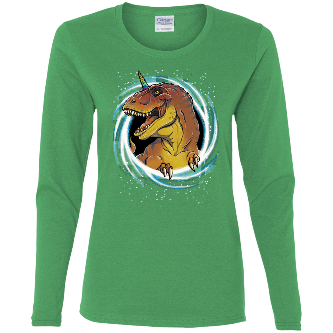 T-Shirts Irish Green / S Unicornsaurus-Rex Women's Long Sleeve T-Shirt