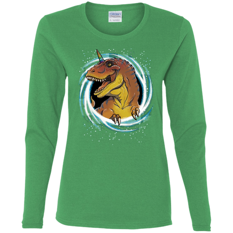 T-Shirts Irish Green / S Unicornsaurus-Rex Women's Long Sleeve T-Shirt