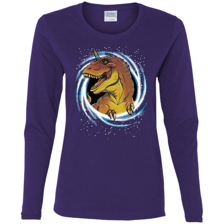 T-Shirts Purple / S Unicornsaurus-Rex Women's Long Sleeve T-Shirt