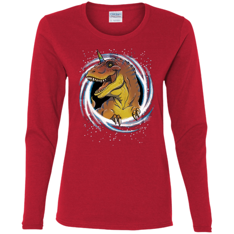 T-Shirts Red / S Unicornsaurus-Rex Women's Long Sleeve T-Shirt