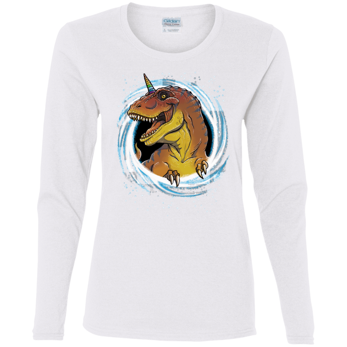 T-Shirts White / S Unicornsaurus-Rex Women's Long Sleeve T-Shirt