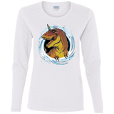 T-Shirts White / S Unicornsaurus-Rex Women's Long Sleeve T-Shirt
