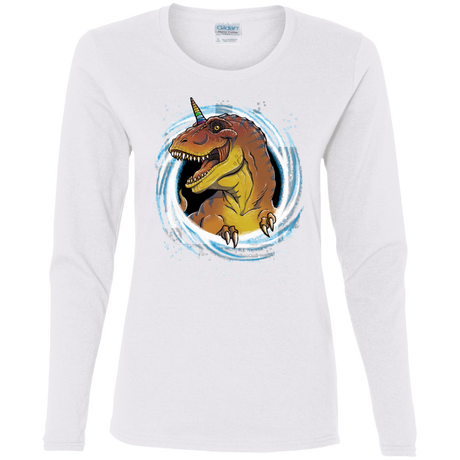 T-Shirts White / S Unicornsaurus-Rex Women's Long Sleeve T-Shirt