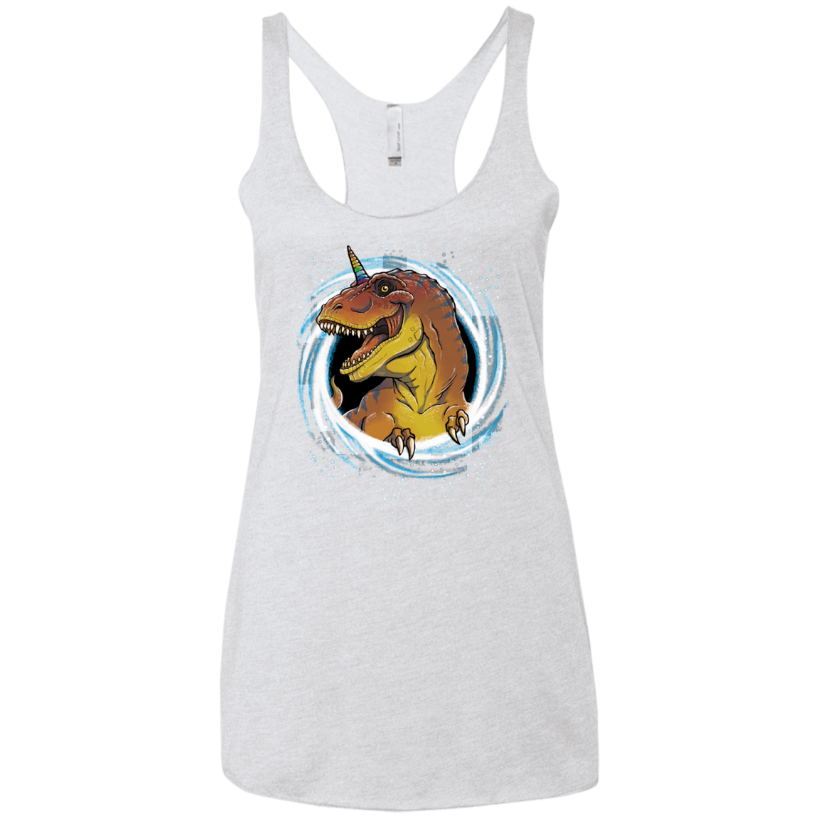 Unicornsaurus-Rex Women's Triblend Racerback Tank