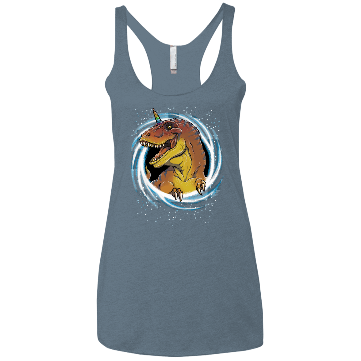 Unicornsaurus-Rex Women's Triblend Racerback Tank
