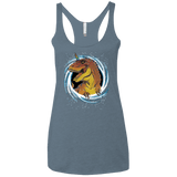 Unicornsaurus-Rex Women's Triblend Racerback Tank