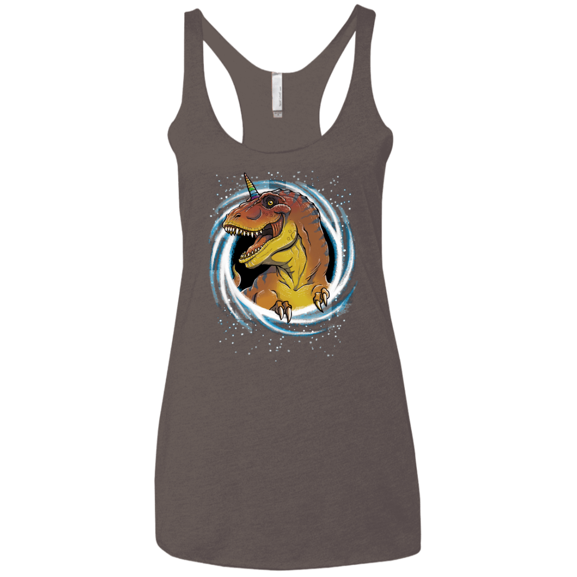 Unicornsaurus-Rex Women's Triblend Racerback Tank