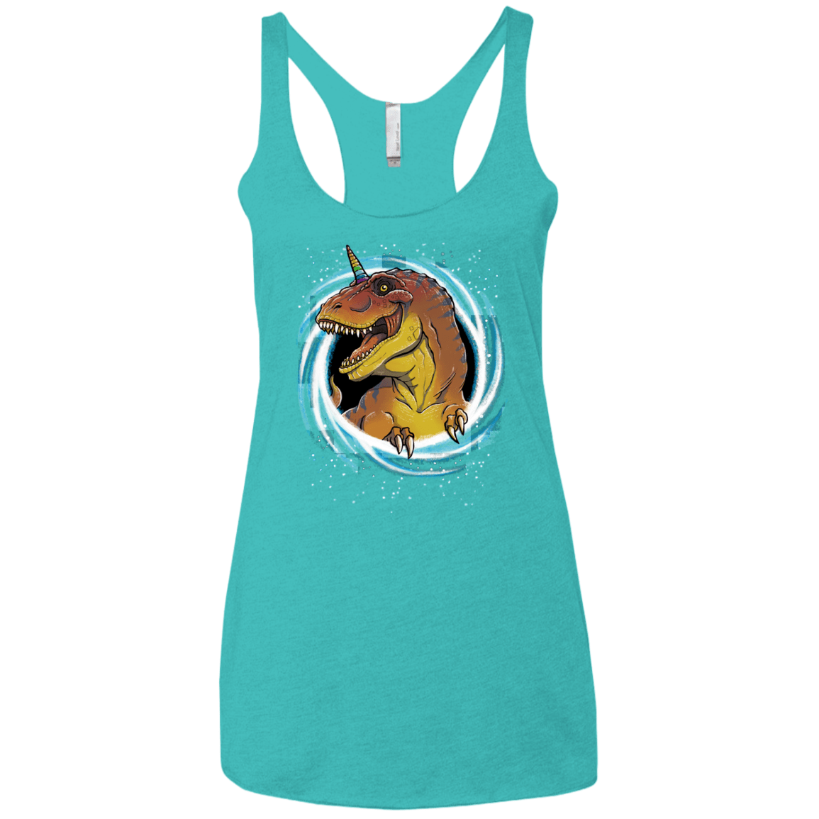 Unicornsaurus-Rex Women's Triblend Racerback Tank
