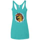 Unicornsaurus-Rex Women's Triblend Racerback Tank