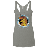 Unicornsaurus-Rex Women's Triblend Racerback Tank