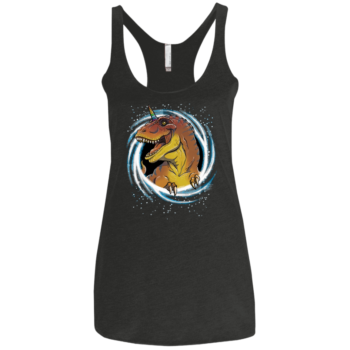 Unicornsaurus-Rex Women's Triblend Racerback Tank