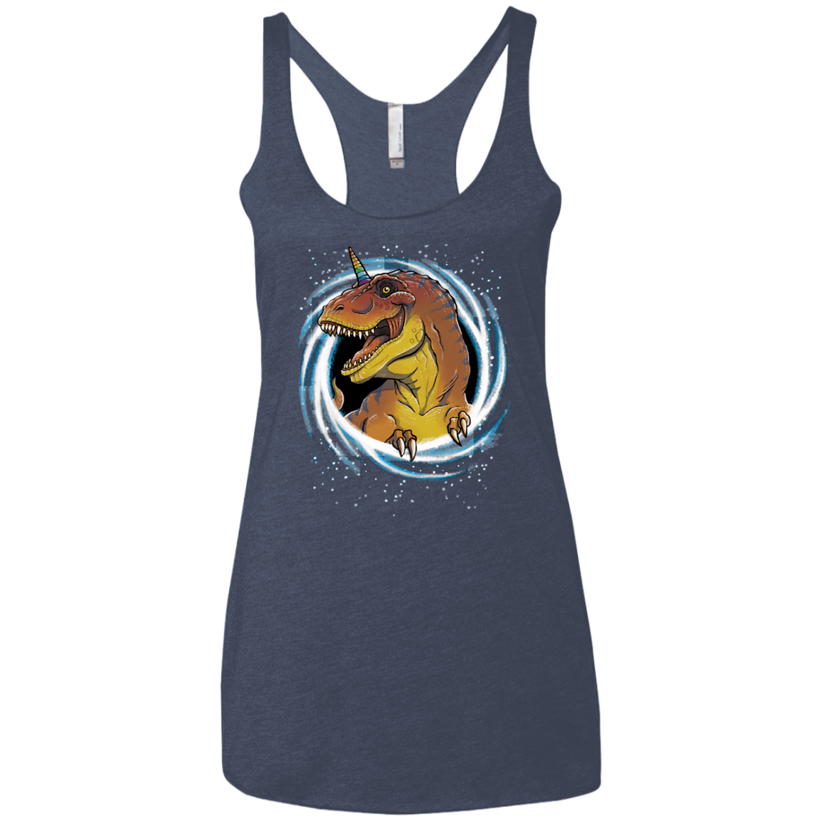 Unicornsaurus-Rex Women's Triblend Racerback Tank