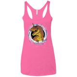 Unicornsaurus-Rex Women's Triblend Racerback Tank